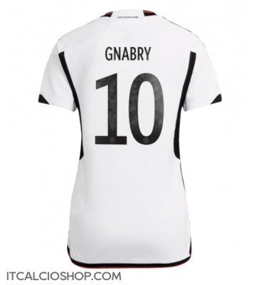 Germania Serge Gnabry #10 Prima Maglia Femmina Mondiali 2022 Manica Corta